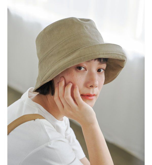 Lbc with Life「切り替えツバアガリハット」|その他|カーキ
