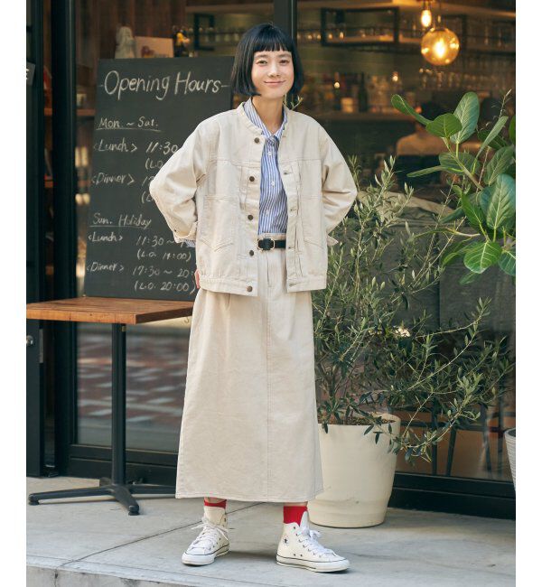 Lbc with Life「LBC ステッチナロースカート」|スカート|