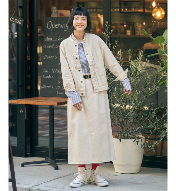 Lbc with Life「LBC ステッチナロースカート」|スカート|