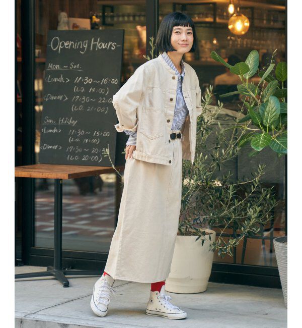 Lbc with Life「LBC ステッチナロースカート」|スカート|