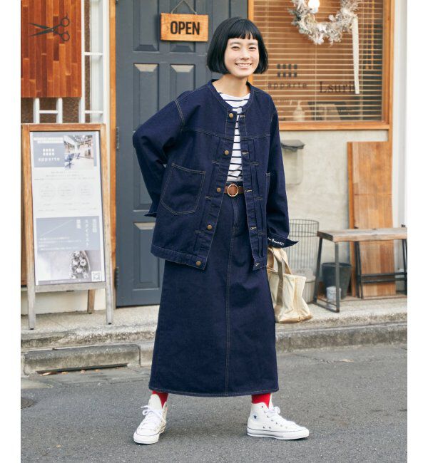 Lbc with Life「LBC ステッチナロースカート」|スカート|