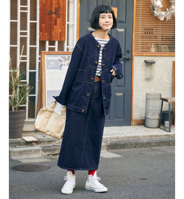 Lbc with Life「LBC ステッチナロースカート」|スカート|