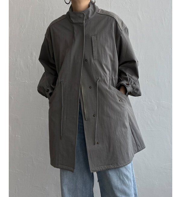 Lbc with Life「デニム切り替えモッズコート」|ブルゾン・スタジャン|