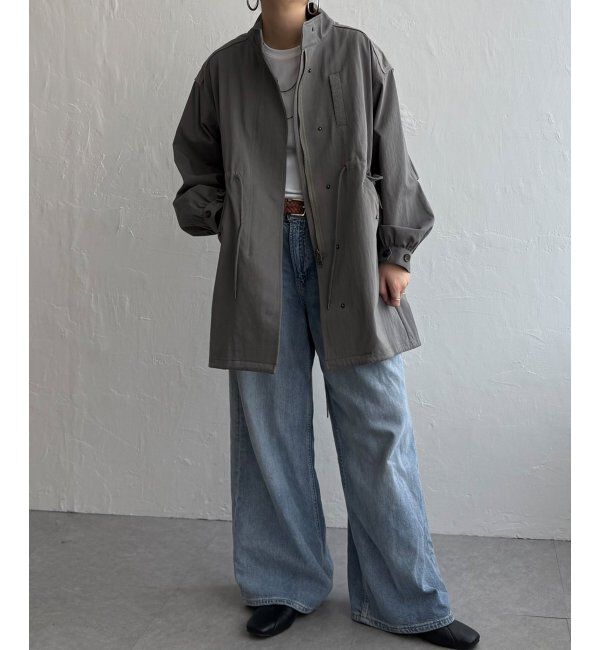 Lbc with Life「デニム切り替えモッズコート」|ブルゾン・スタジャン|