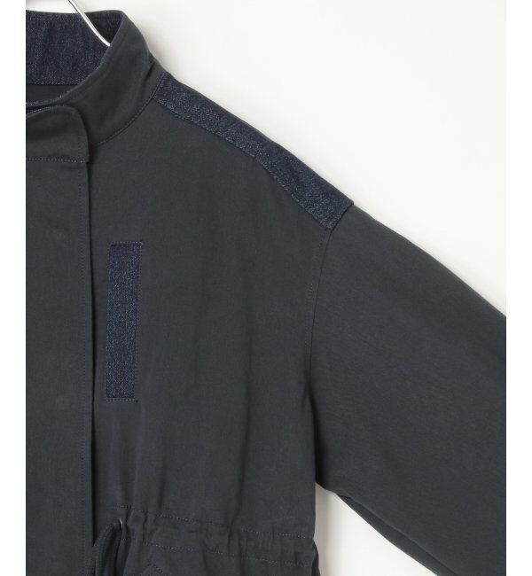 Lbc with Life「デニム切り替えモッズコート」|ブルゾン・スタジャン|