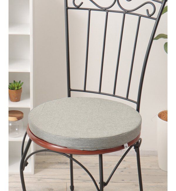 Lbc with Life「スラブ&ヘリンボンシートクッション ラウンド H4cm」|クッション・クッションカバー|