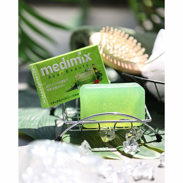  「メディミックス アロマソープフレッシュグリーン 本体/やさしいハーブの香り」|ボディクレンジング|