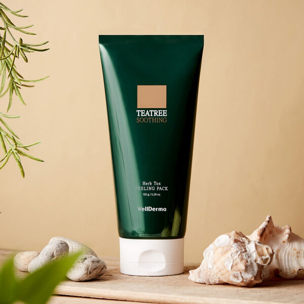  「WELLDERMA ティーツリーハーブピーリングパック 本体 (150g)」|フェイスマスク・パック|