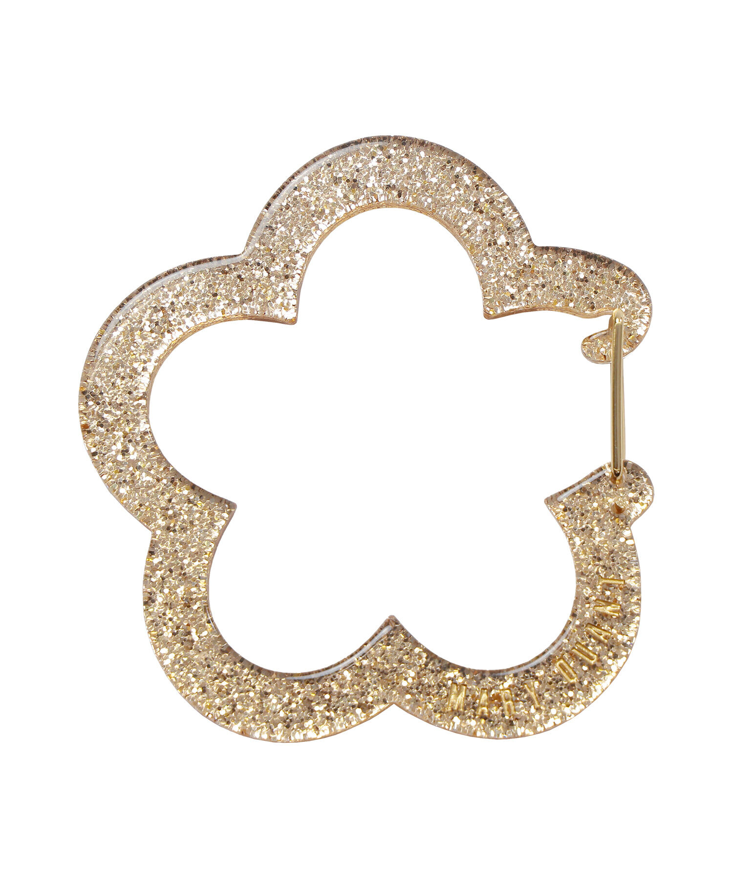 MARY QUANT「デイジーアウトラインアクリル カラビナ」|その他|ゴールド