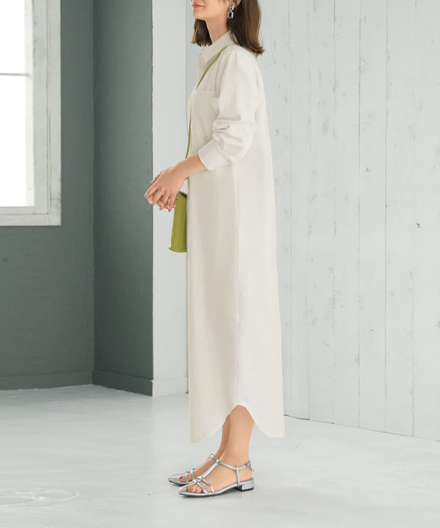 STYLE DELI「スラブコットンシャツワンピース」|ワンピース|