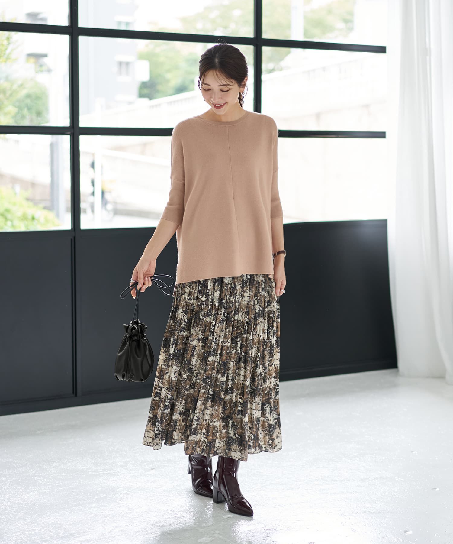 STYLE DELI「ソフトタッチ◆８分袖ドルマンニットトップス」|ニット・セーター|