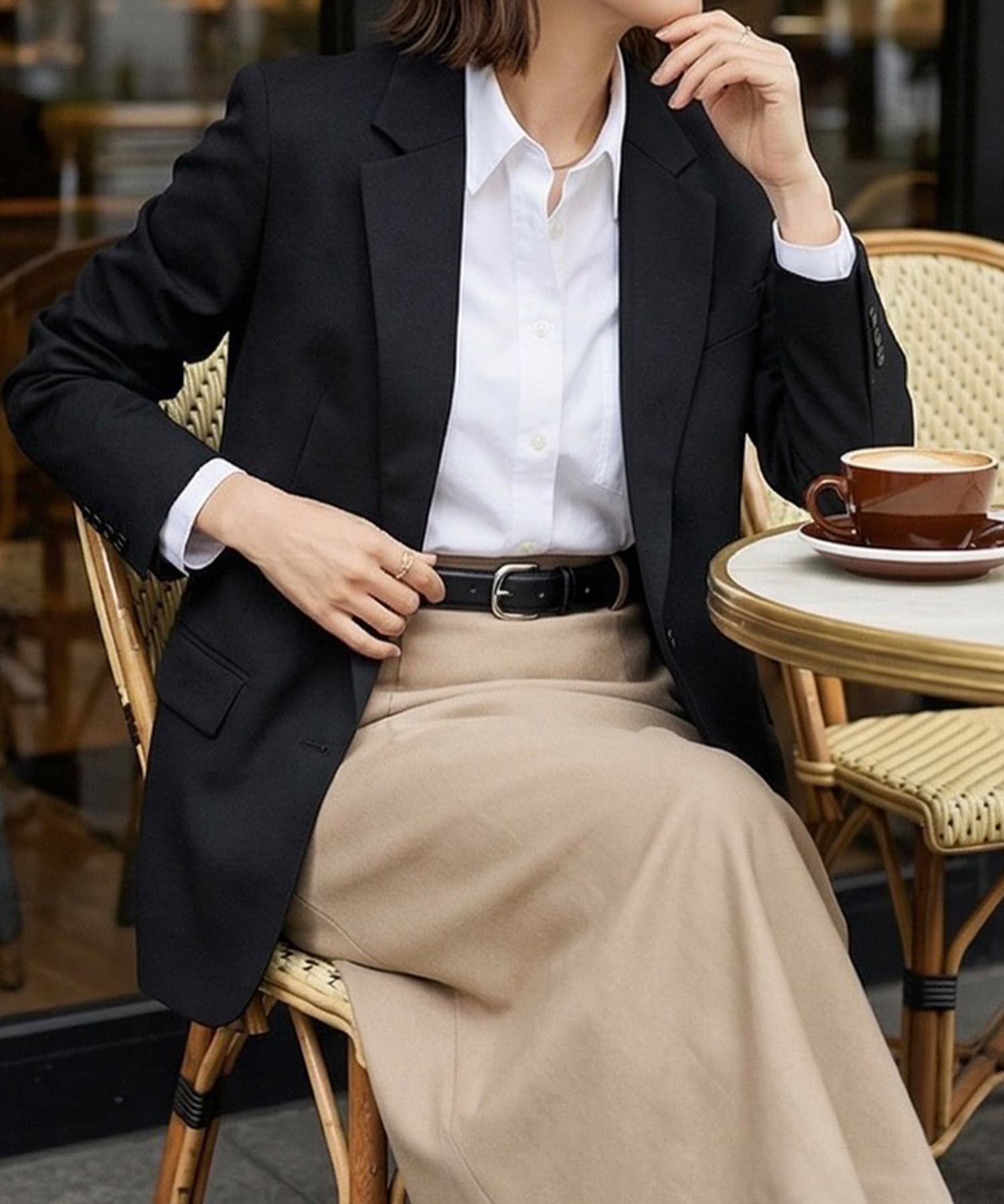 STYLE DELI「【DELI by】ミニマルシルバーバックルリアルレザーベルト」|ベルト|