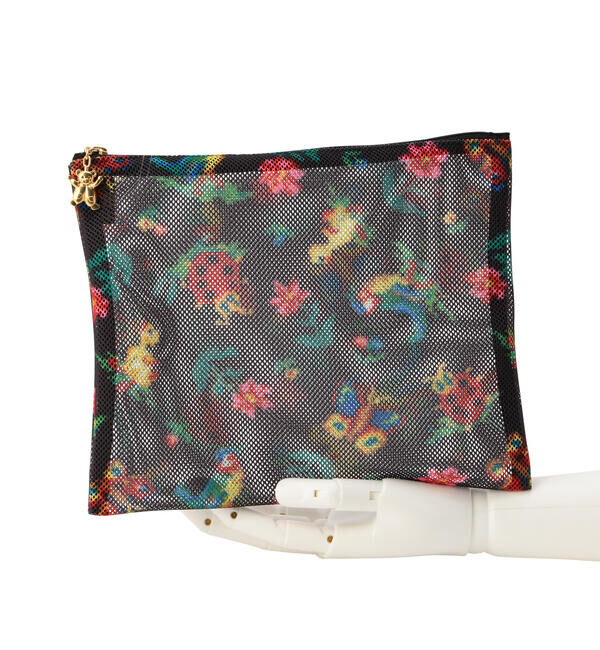 FEILER「ハイジ　メッシュ転写プリントポーチ　HEMP-191327」|ポーチ|