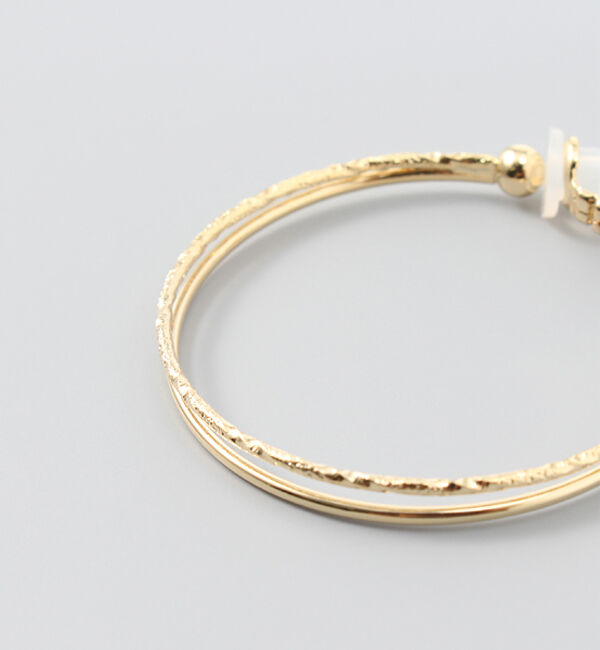 Phoebe「パラレルフープイヤリング　ゴールド」|イヤリング|