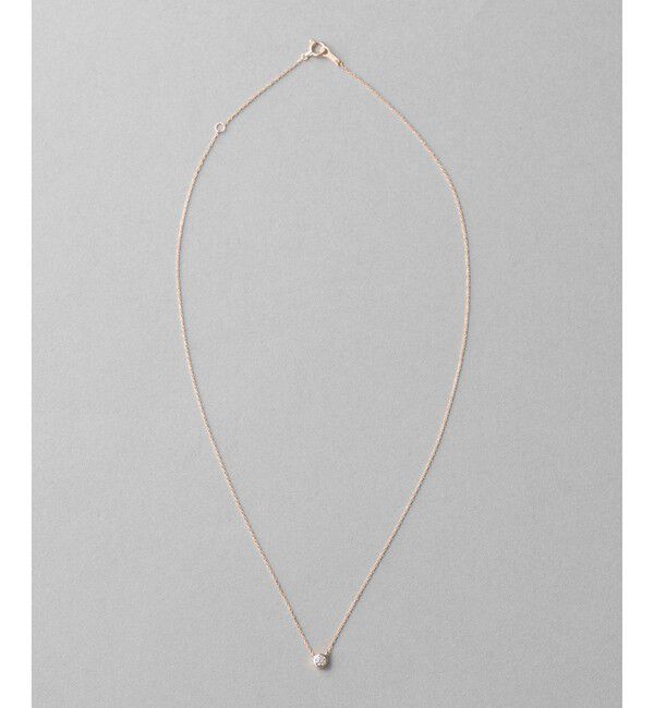 ete「K18 ダイヤモンド 0.1ct ネックレス「ブライト」」|ネックレス|