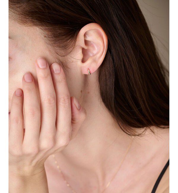 ete「K10YG ドロップ ピアス」|ピアス|