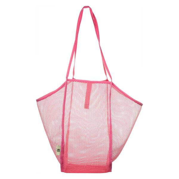  「折りたためるサブバッグ／メッシュコレクション」|トートバッグ|ピンク