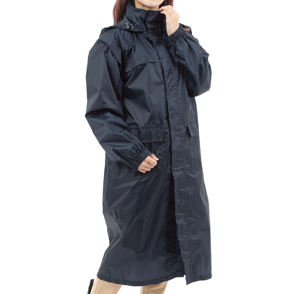 BACKYARD FAMILY「レインコート 自転車 通学 通販 レディース メンズ 男女兼用 ロング 防水生地 通勤 通学用」|レインコート|ブルー2