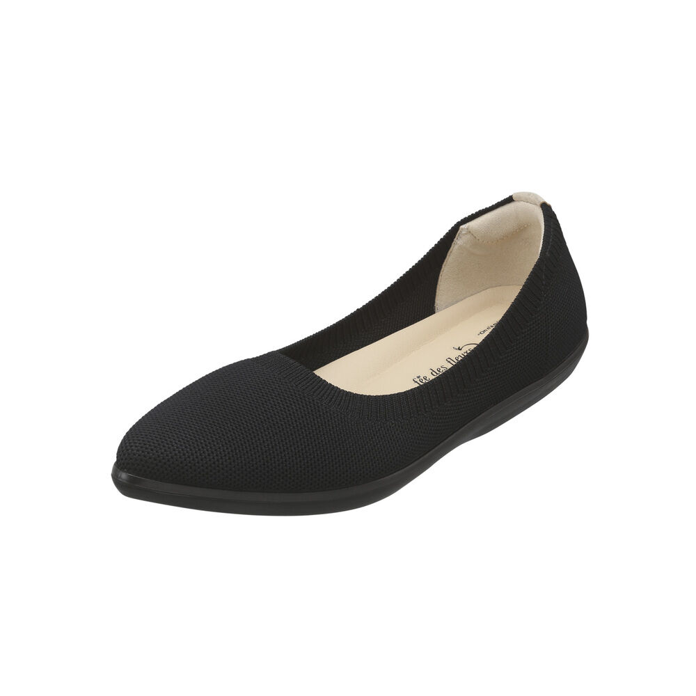 BACKYARD FAMILY「パンジー パンプス レディース 通販 ニットパンプス シューズ 靴 くつ ニット素材 女性 婦人」|パンプス|ブラック1