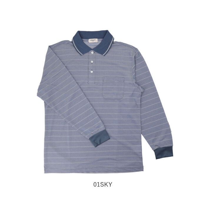 BACKYARD FAMILY「ポロシャツ メンズ 長袖 通販 長袖ポロシャツ カジュアル シンプル 吸汗速乾 男性 通気性 紳士」|その他|