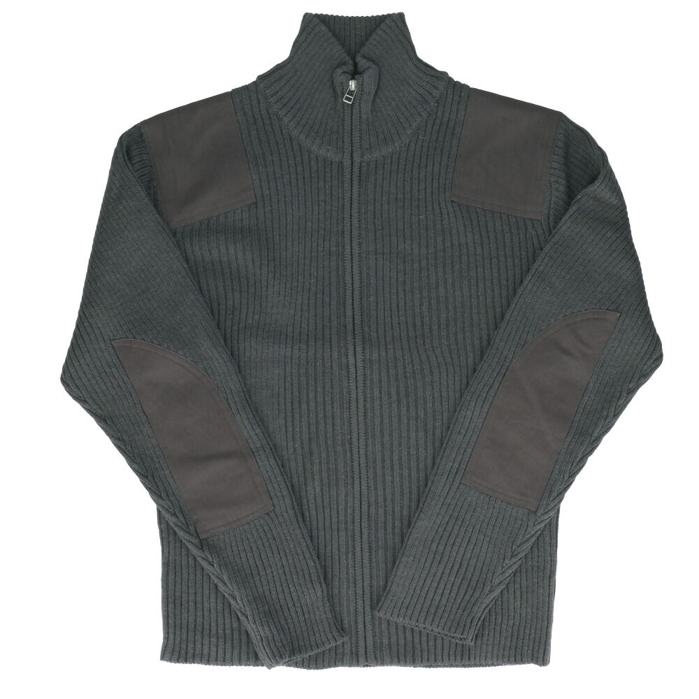 BACKYARD FAMILY「ジップアップセーター メンズ 通販 ミリタリーセーター コマンドセーター ジップアップ ニット」|その他|グレー1