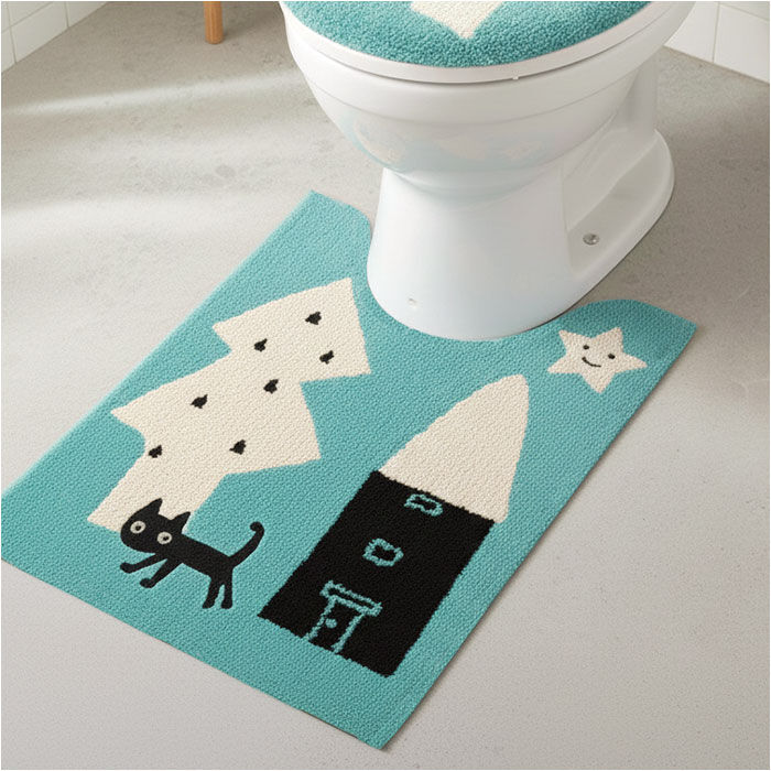 BACKYARD FAMILY「トイレマット ロング おしゃれ 通販 トイレ用マット トイレ マット 洗える 80&times;60」|トイレタリー・ランドリーグッズ|