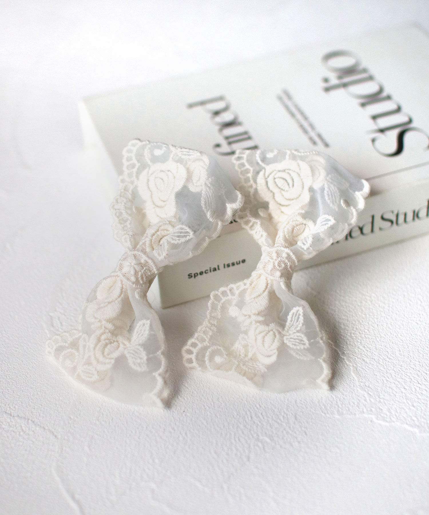 BACKYARD FAMILY「Rora ヘアクリップ キッズ 2個セット 通販 ナイリー リボン 大きめ レース ヘアークリップ」|その他|