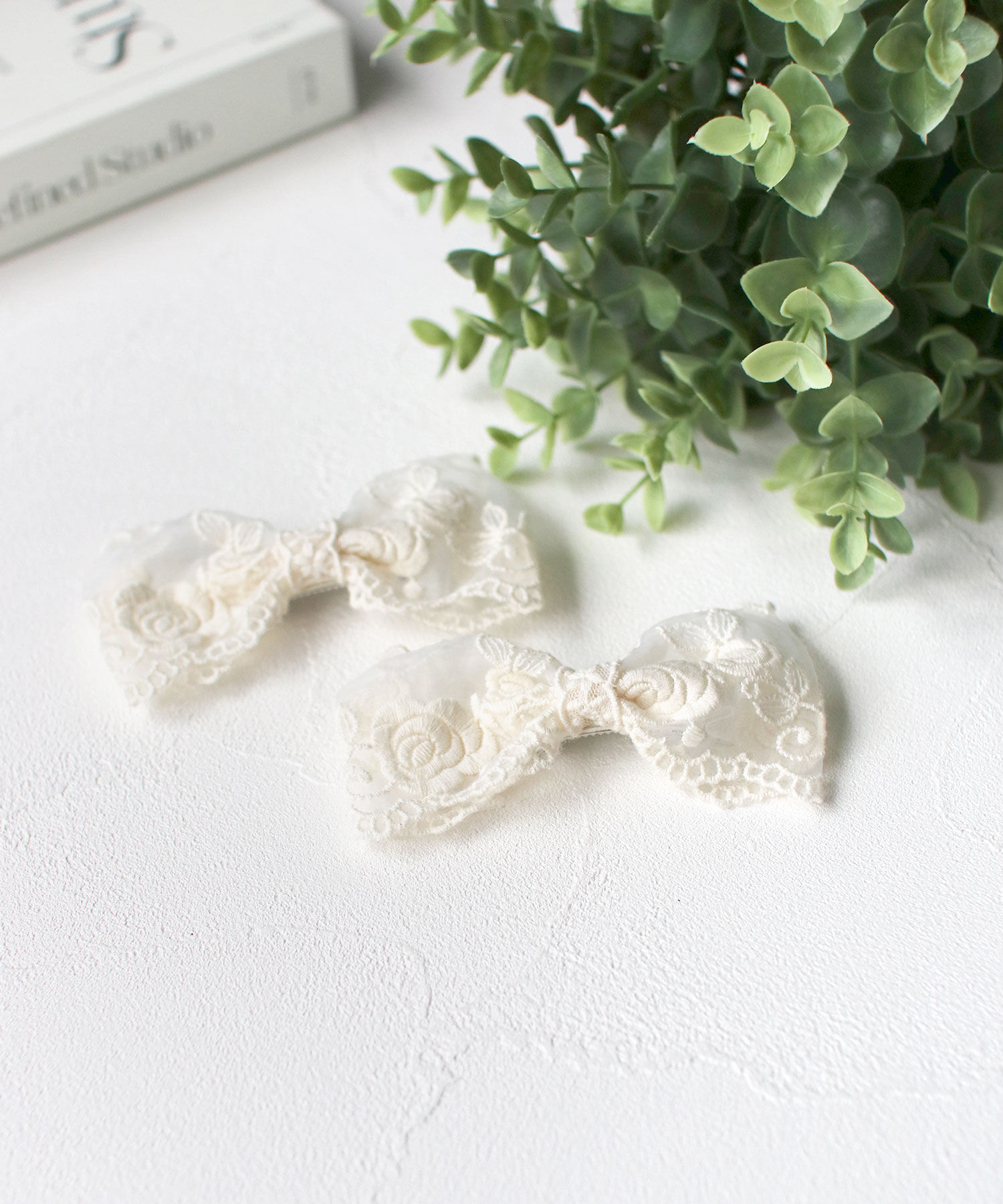 BACKYARD FAMILY「Rora ヘアクリップ キッズ 2個セット 通販 ナイリー リボン 大きめ レース ヘアークリップ」|その他|