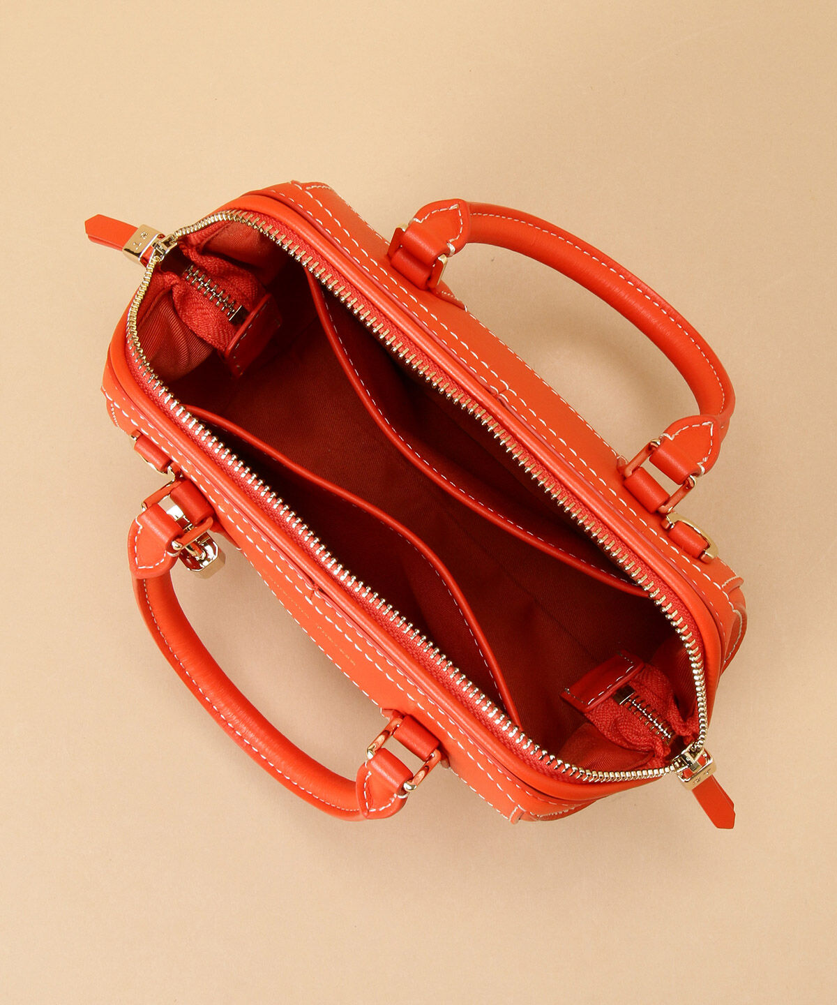 Samantha Thavasa「イタリアンカーフレザー ボストンバッグ 小サイズ」|ハンドバッグ|