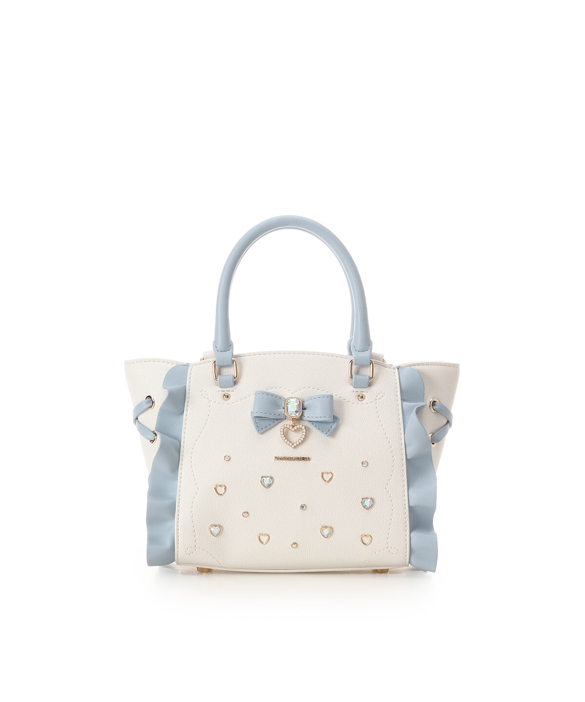 Samantha Vega「リボンジュエリーフラッター（ミニ）」|ショルダー・メッセンジャー|ライトブルー