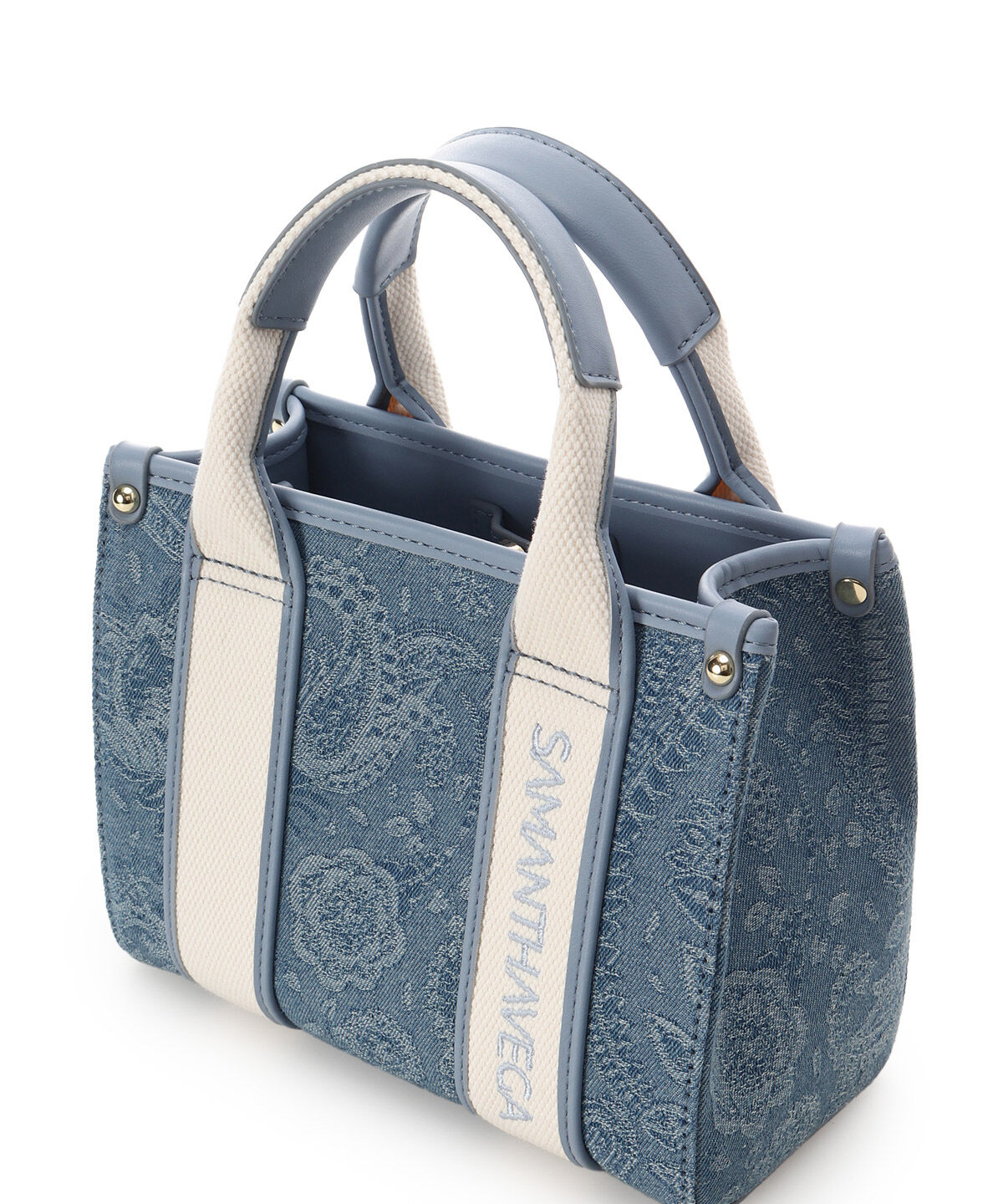 Samantha Vega「ロゴテープジャガード調トートバッグ（ミニ）」|ショルダー・メッセンジャー|