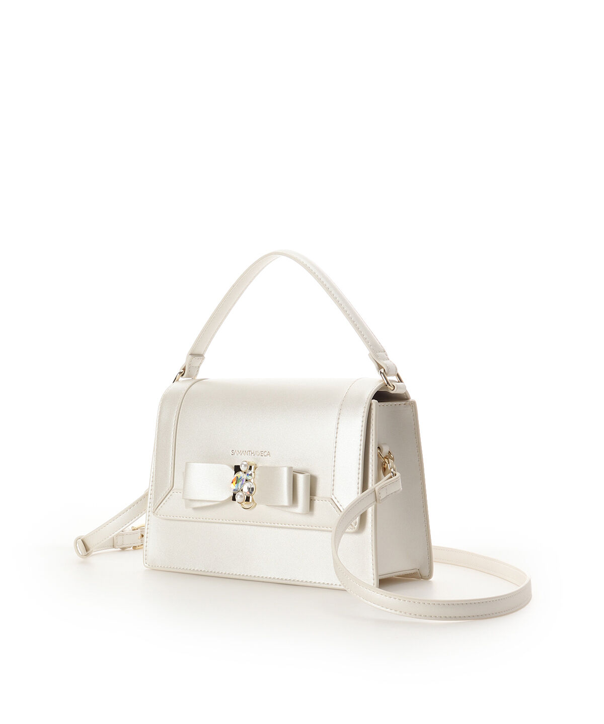 Samantha Vega「パールカラージュエルリボンショルダーバッグ」|ショルダー・メッセンジャー|