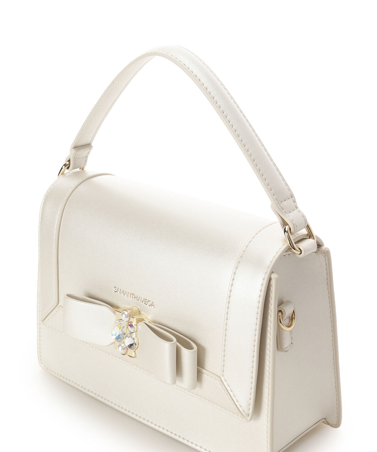 Samantha Vega「パールカラージュエルリボンショルダーバッグ」|ショルダー・メッセンジャー|