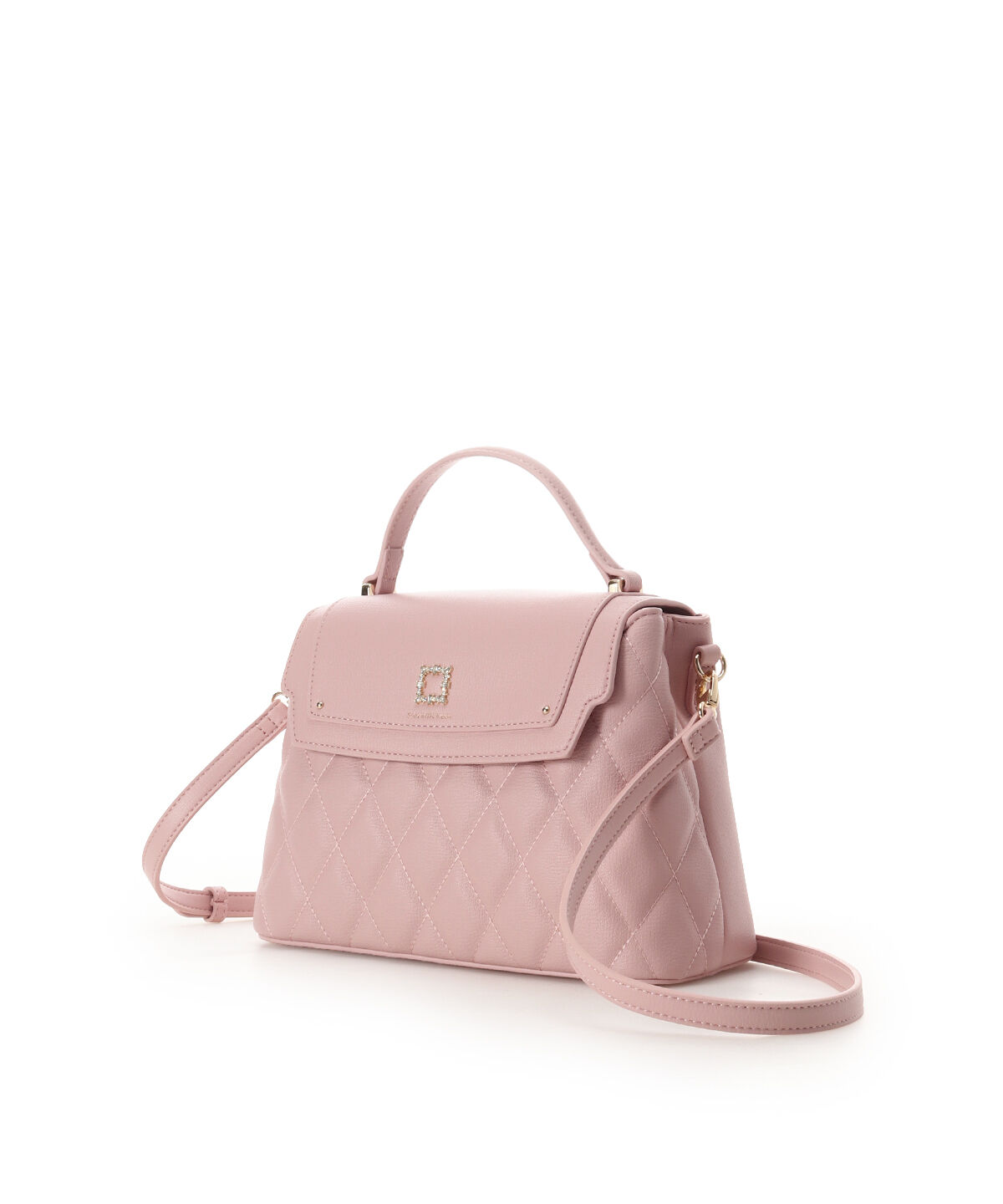 Samantha Vega「スクエアビジューキルトフラップハンドバッグ」|ハンドバッグ|