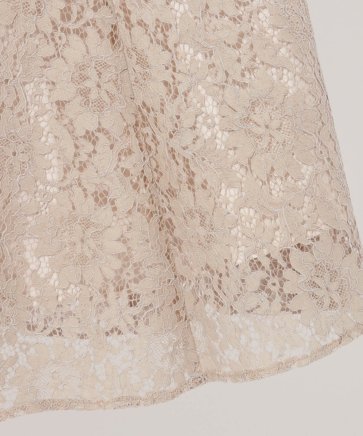 アンドクチュール「チュールブラウスレイヤーレースドレス」|ドレス|