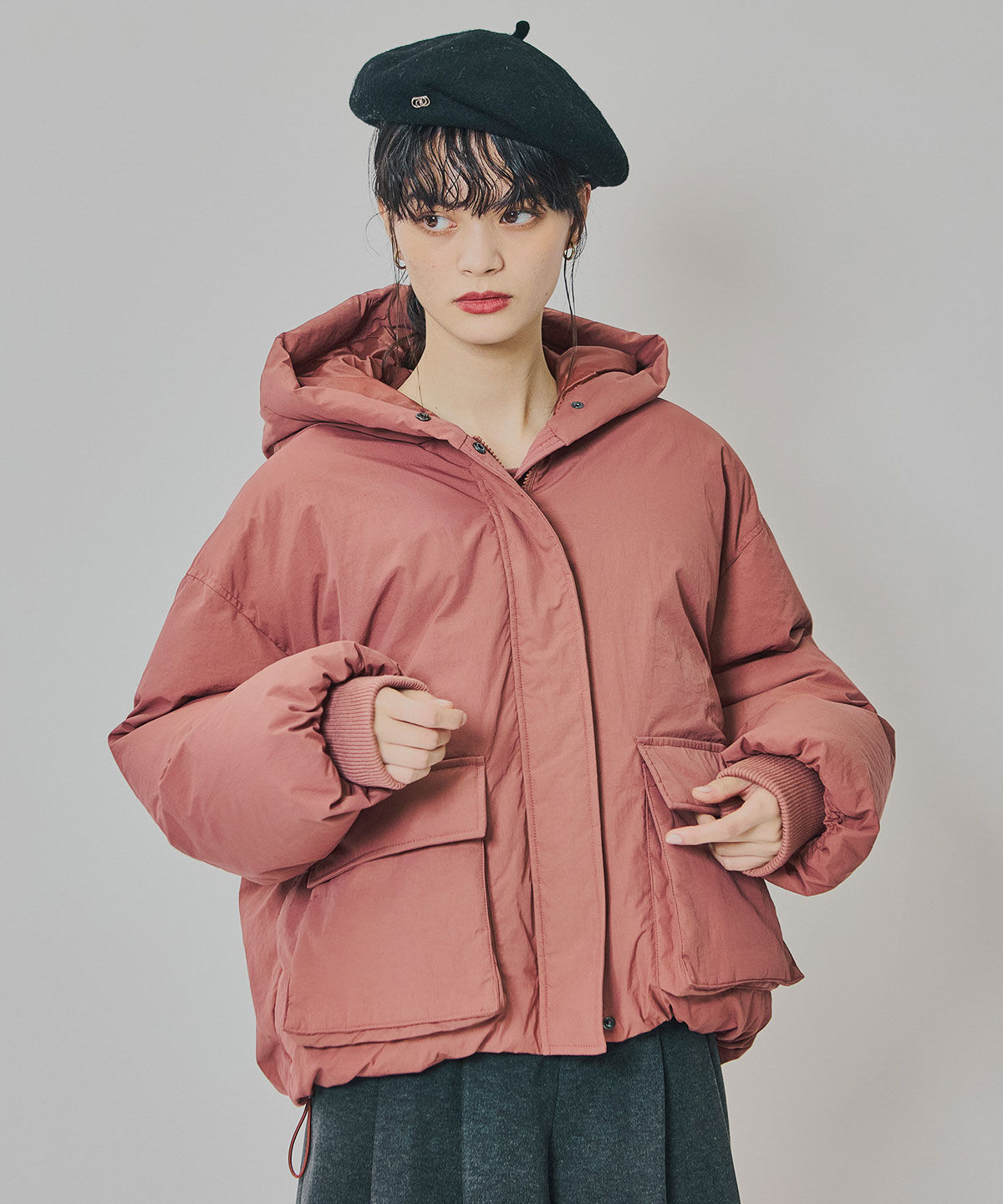 REDYAZEL「フラップポケットファイバーダウンジャケット」|ダウン|