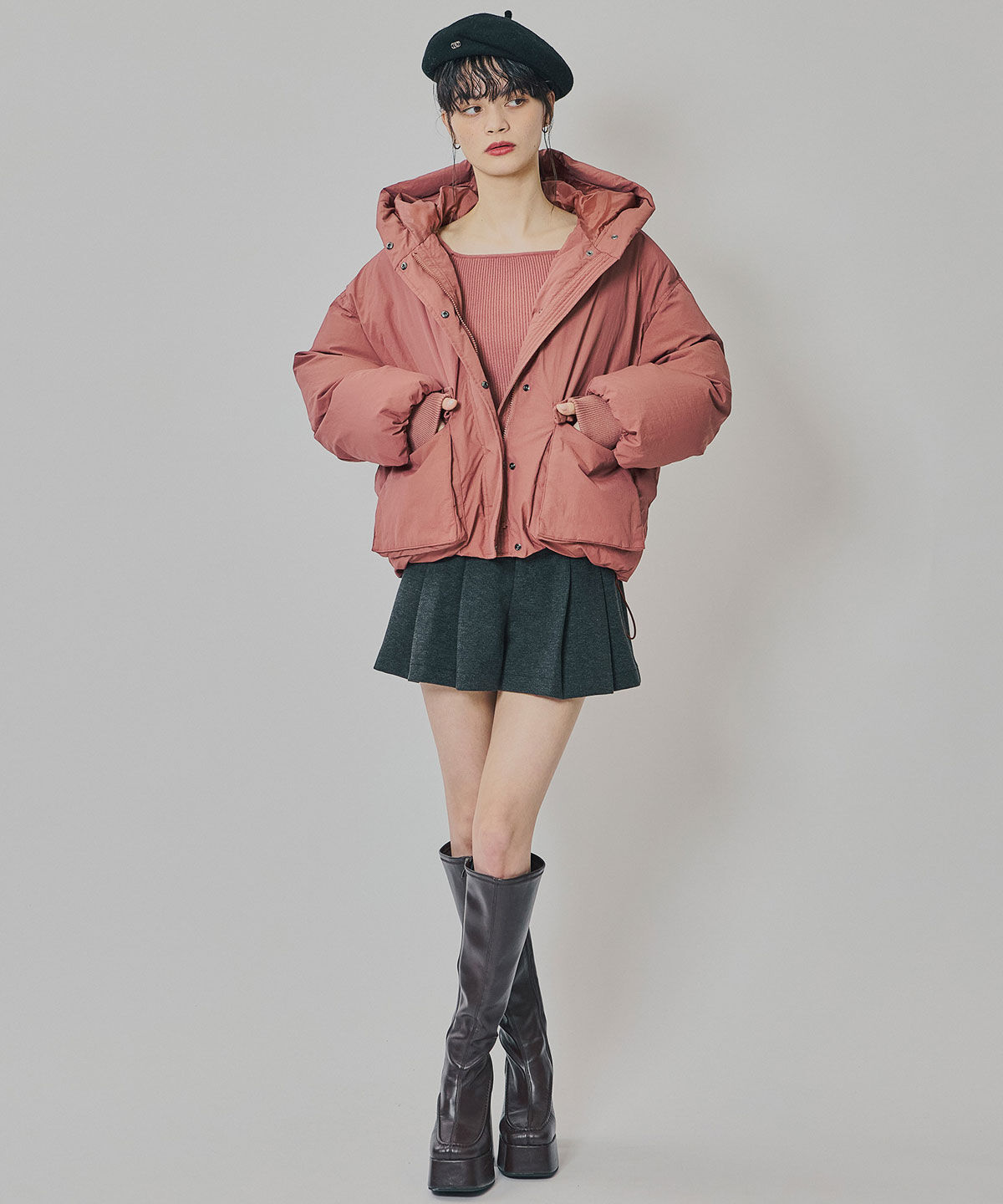 REDYAZEL「フラップポケットファイバーダウンジャケット」|ダウン|