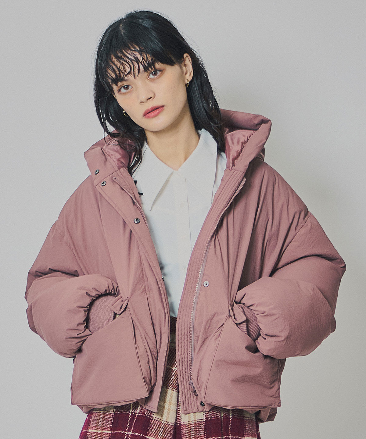 REDYAZEL「フラップポケットファイバーダウンジャケット」|ダウン|千鳥(大)