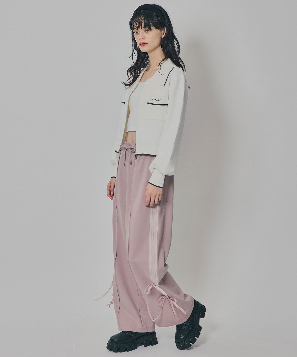 REDYAZEL「ダブルリボンラインイージーパンツ」|その他|
