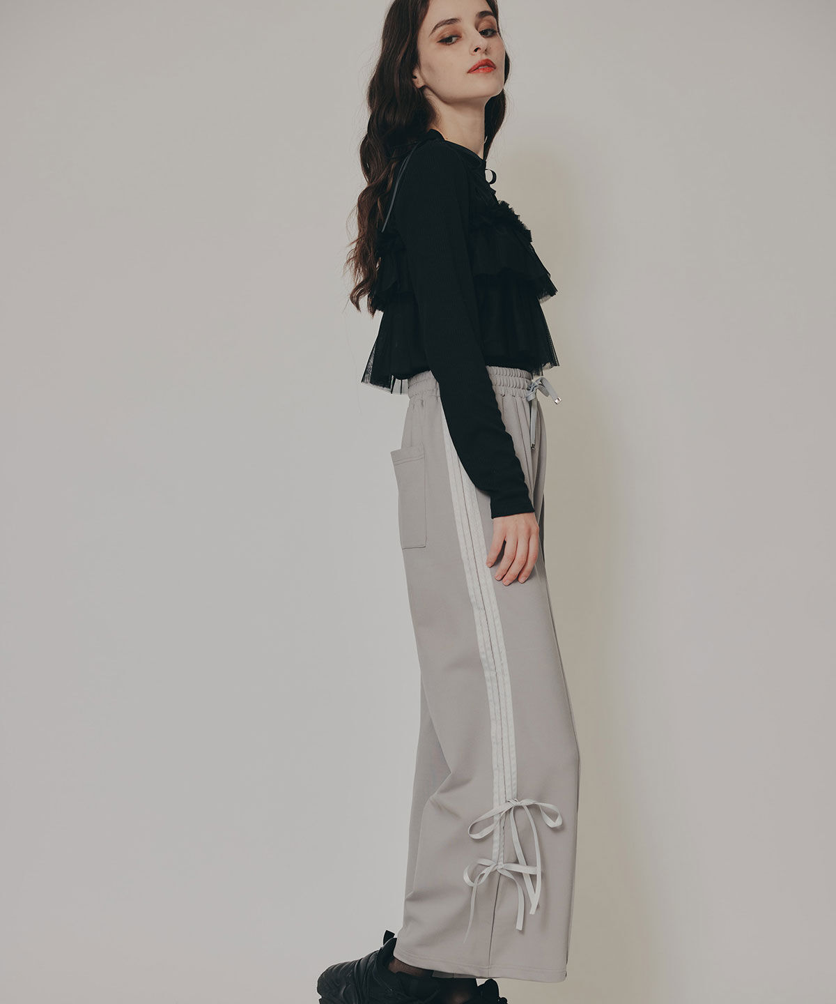 REDYAZEL「ダブルリボンラインイージーパンツ」|その他|