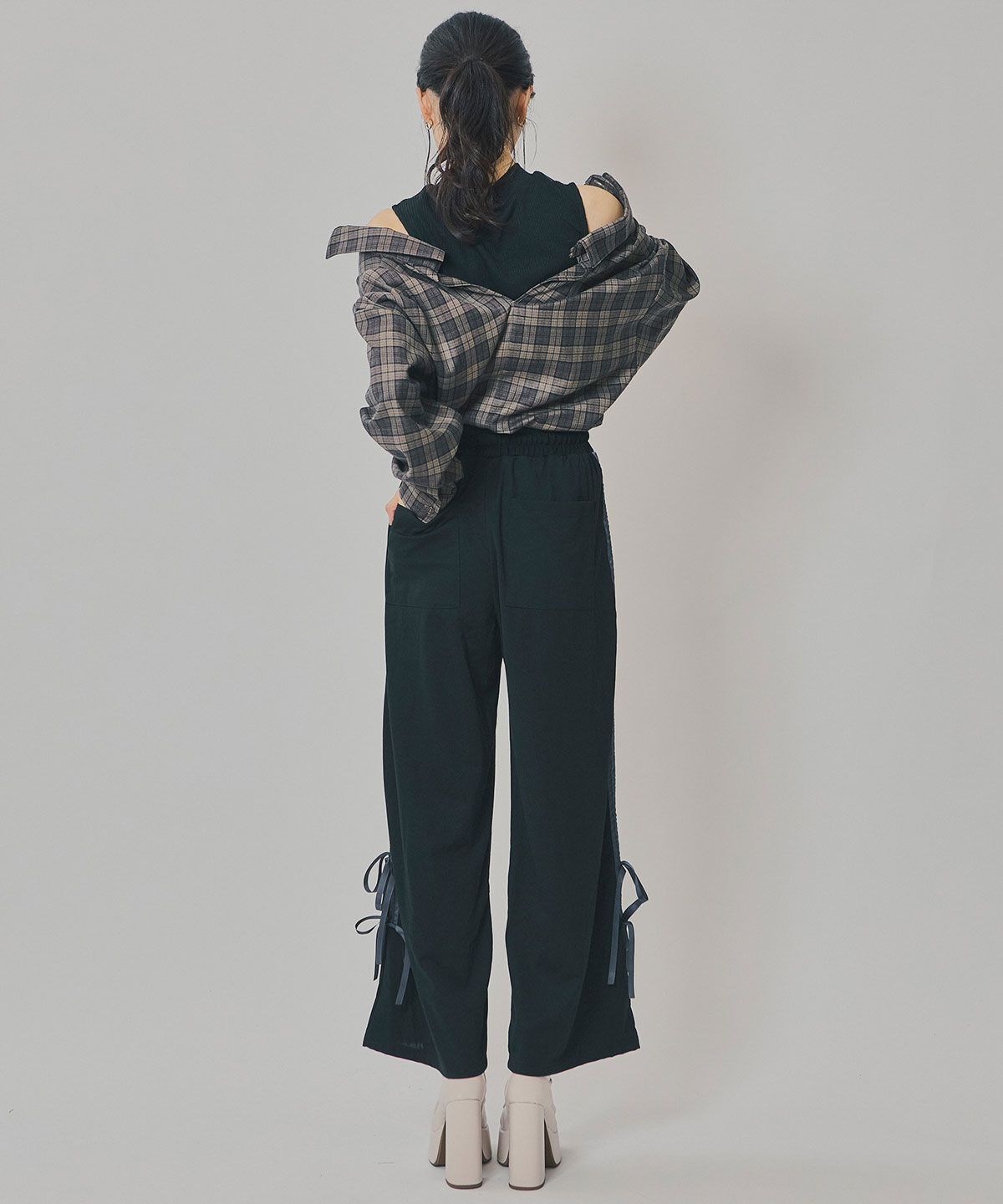 REDYAZEL「ダブルリボンラインイージーパンツ」|その他|