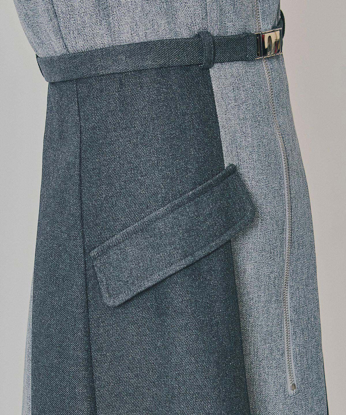 REDYAZEL「フロントジップバイカラージャンスカ」|ワンピース|