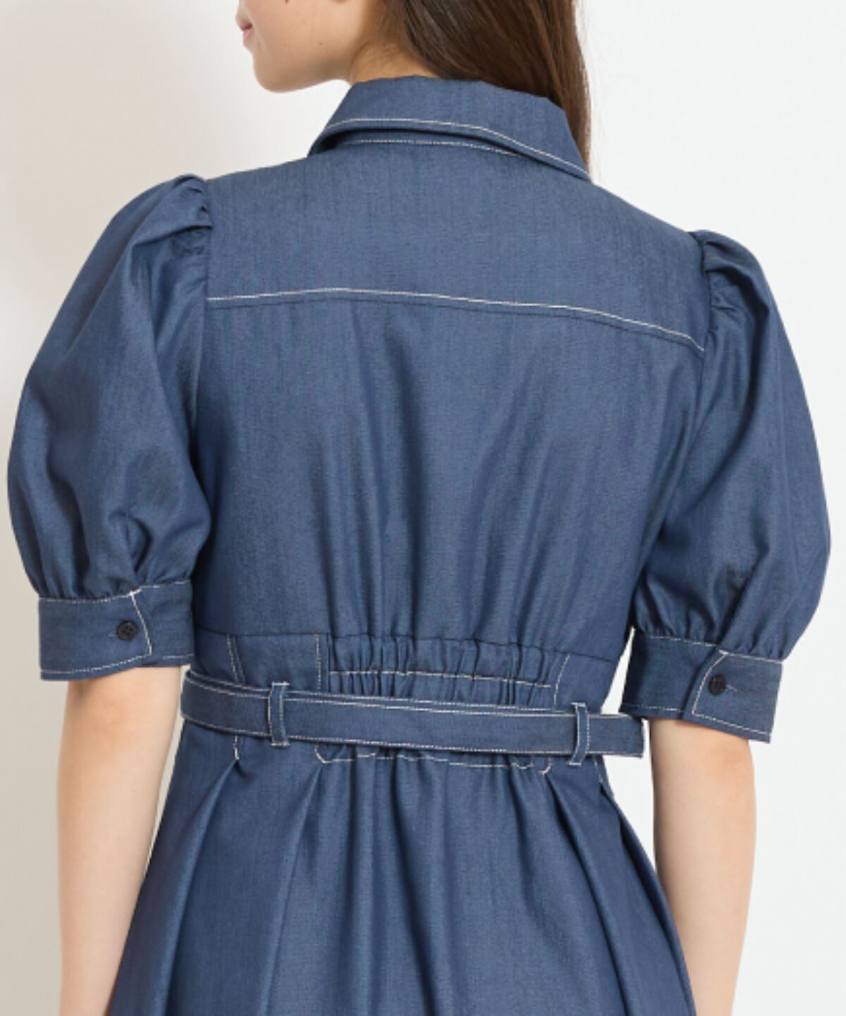 WILLSELECTION「ベルト付きタックスリーブフレアワンピース」|ワンピース|