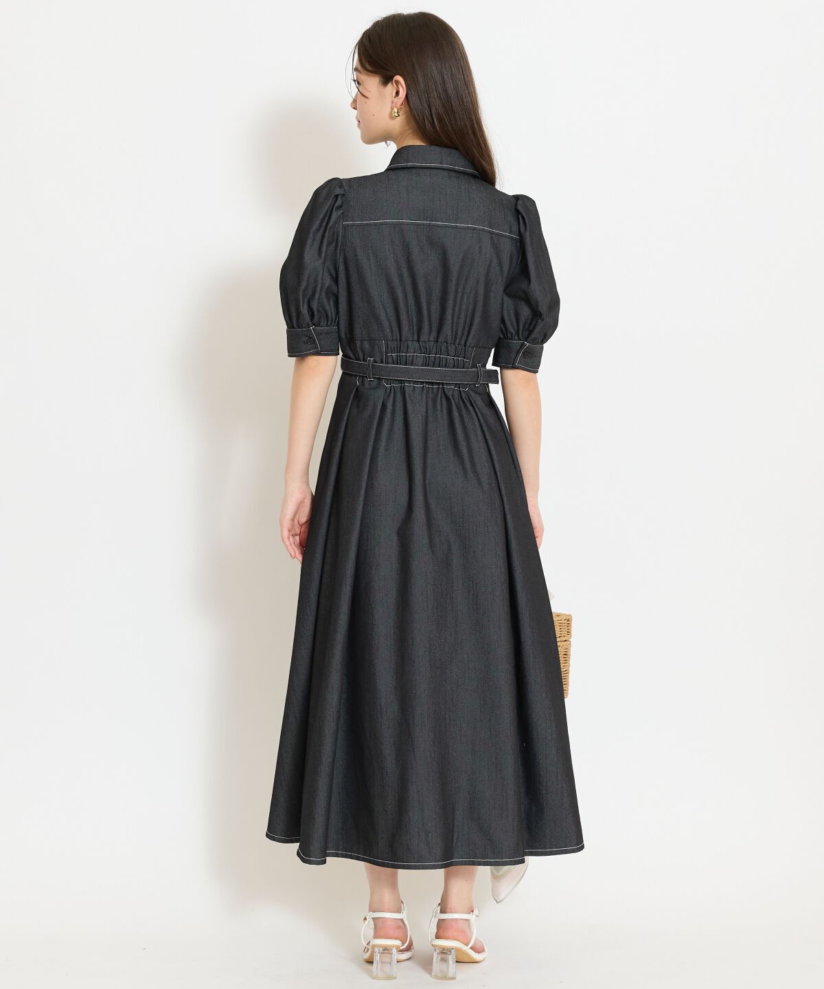 WILLSELECTION「ベルト付きタックスリーブフレアワンピース」|ワンピース|
