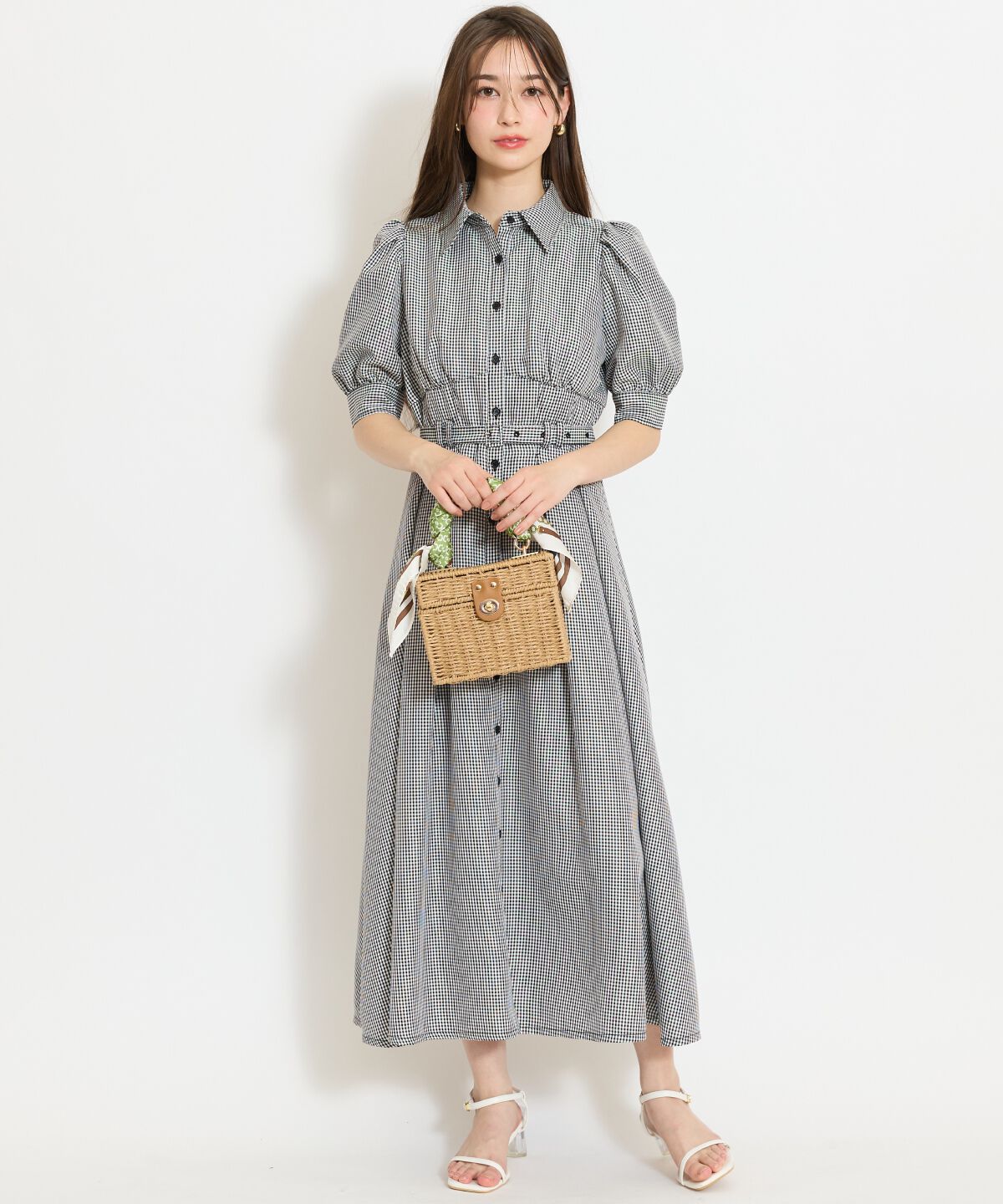 WILLSELECTION「ベルト付きタックスリーブフレアワンピース」|ワンピース|