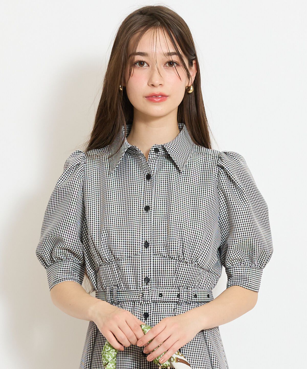 WILLSELECTION「ベルト付きタックスリーブフレアワンピース」|ワンピース|