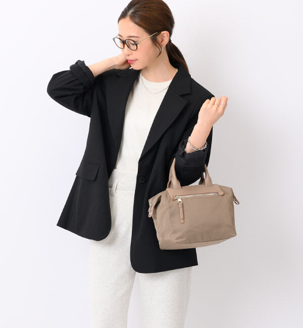 W&.Day/Night「W&.Day/Night ルノ ナイロントート ミニサイズ 15581」|ショルダー・メッセンジャー|グレージュ