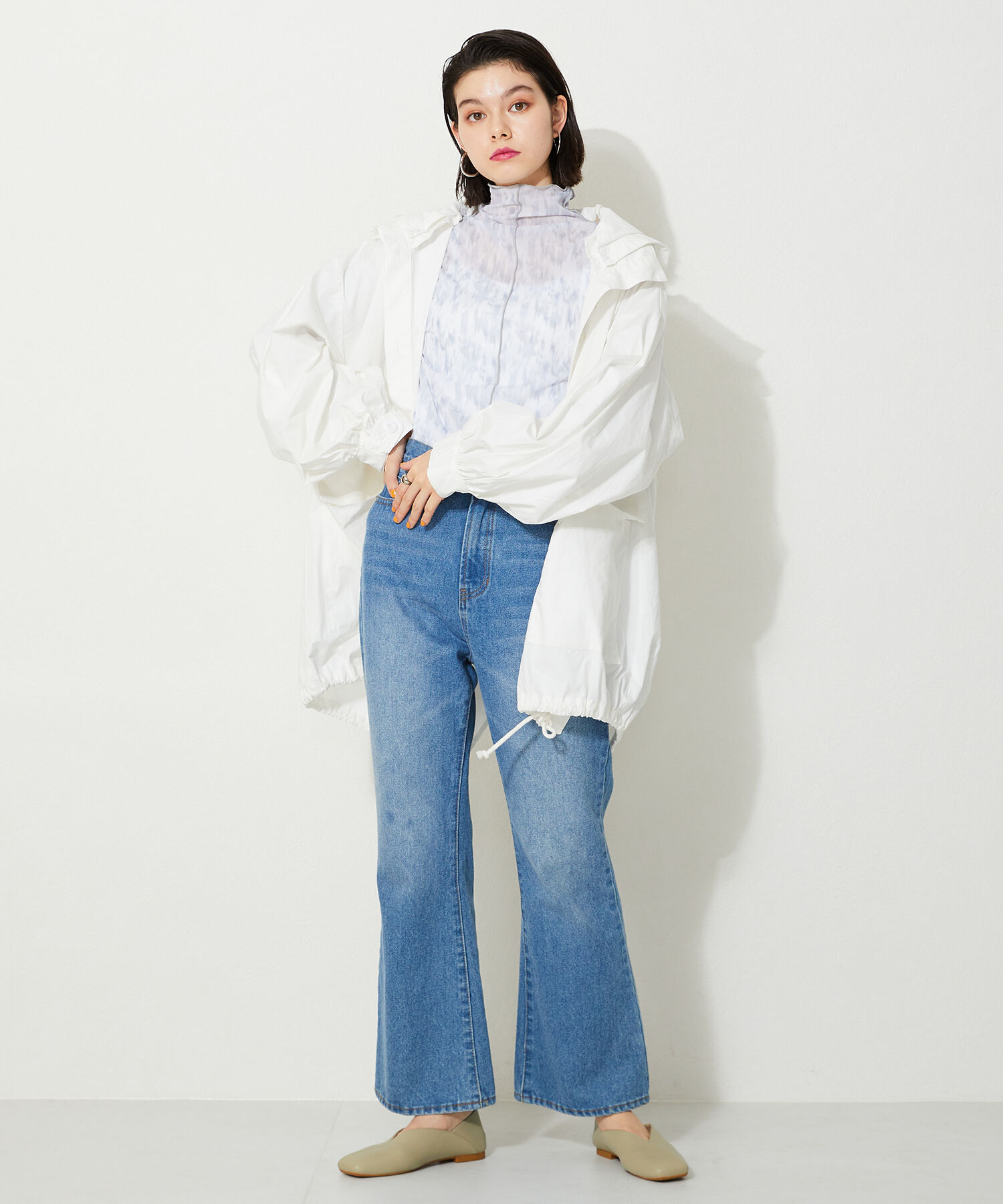 ORiental TRaffic「【アウトレット価格】スクエアトゥバブーシュ/R-3211 パンプス バブーシュ 柔らかい 人気 トレンド」|パンプス|