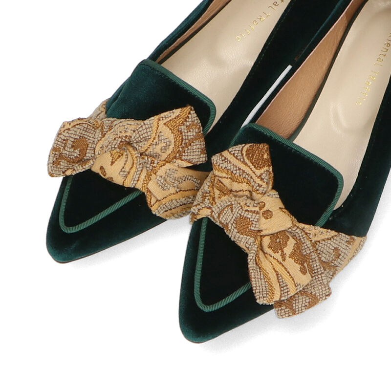 ORiental TRaffic「ベロアリボンオペラパンプス/31305」|パンプス|