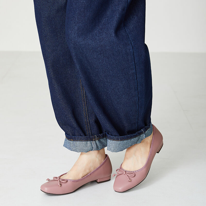 WA Oriental TRaffic「スクエアトゥフラットバレエシューズ/32306」|パンプス|PINK